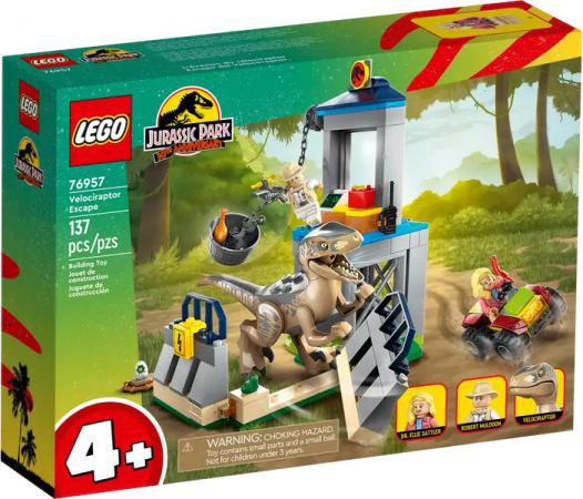 LEGO Jurassic World Velociraptor ontsnapping