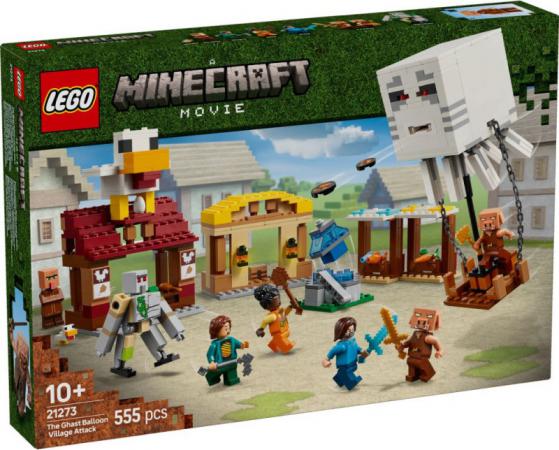 LEGO Minecraft De Ghast-ballon aanval op het dorp