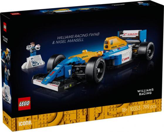 LEGO Icons Williams Racing FW14B en Nigel Mansell