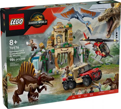 LEGO Jurasic World Spinosaurus en Quetzalcoatlus luchtmissie